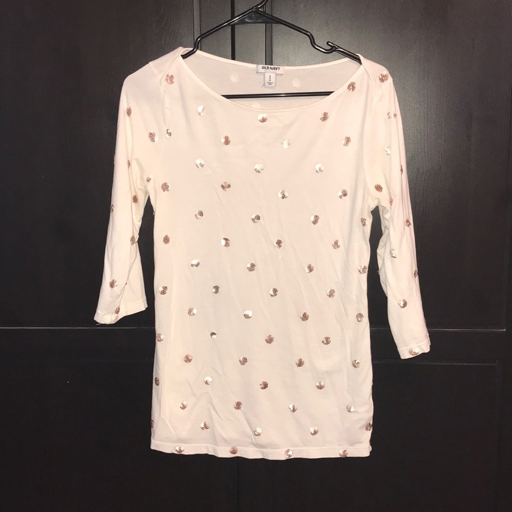 Old Navy polka dot shirt